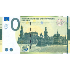 0 Euro biljet Residenzschloss und Hofkirche Dresden